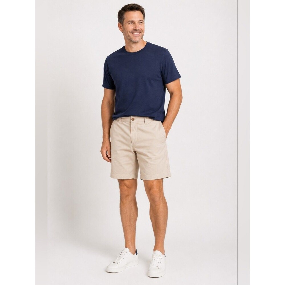 New Jos. A. Bank 1905 Men's Khaki Chino Shorts 40 Beige Stretch Flat Front Golf